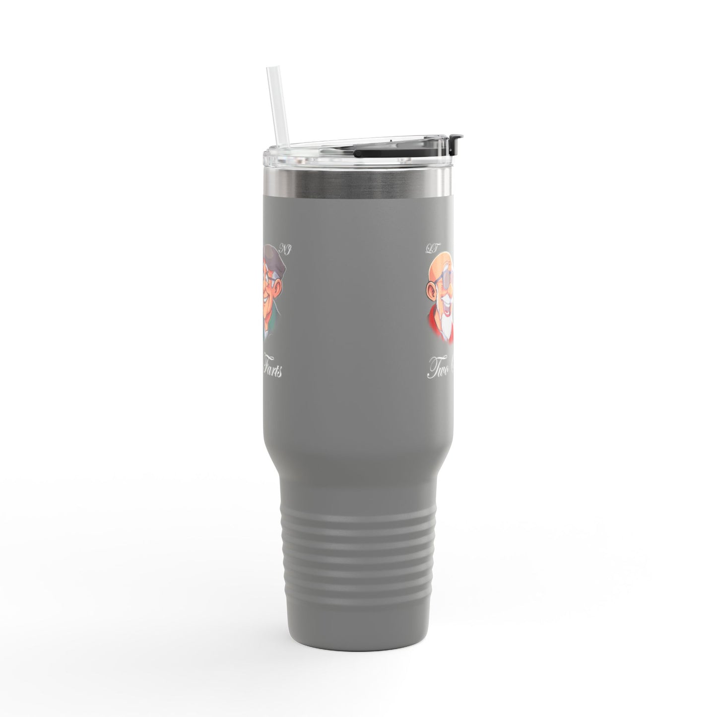 Funny Insulated Travel Mug - 40oz with Cartoon Characters