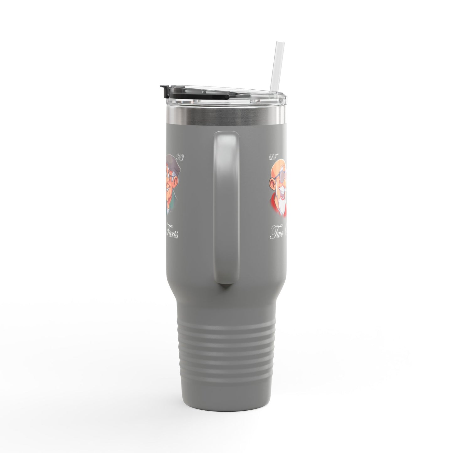 Funny Insulated Travel Mug - 40oz with Cartoon Characters