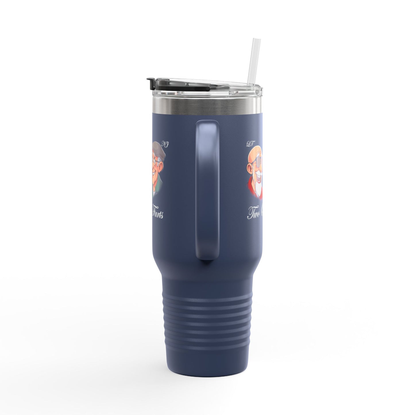 Funny Insulated Travel Mug - 40oz with Cartoon Characters