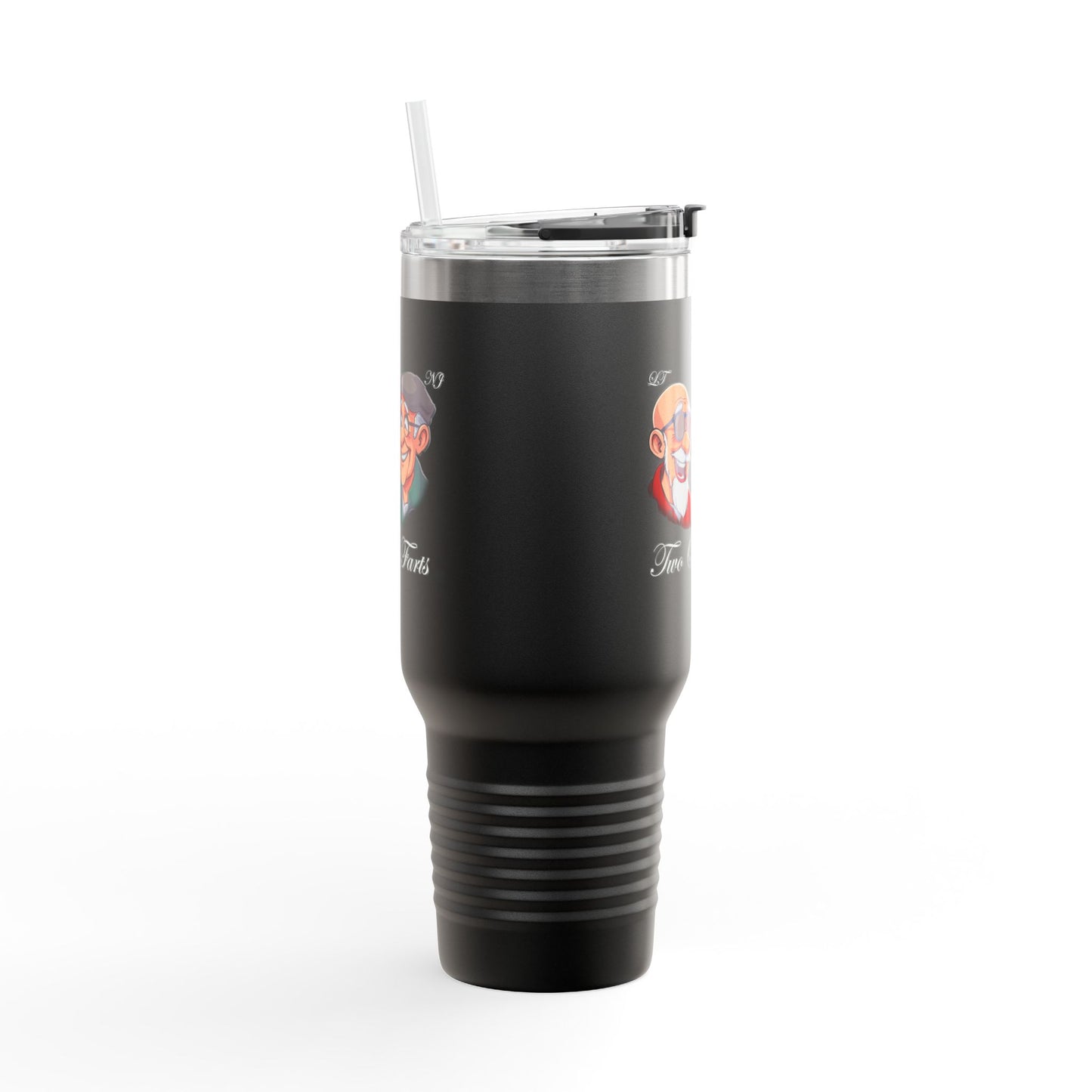 Funny Insulated Travel Mug - 40oz with Cartoon Characters