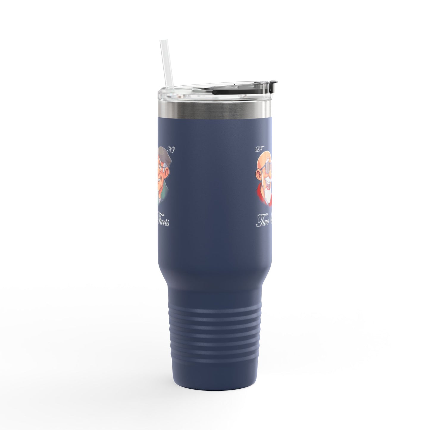 Funny Insulated Travel Mug - 40oz with Cartoon Characters